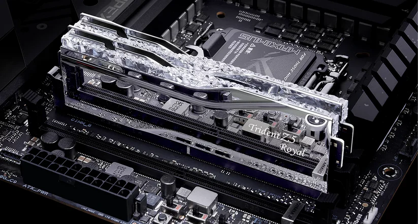 G.SKILL 64GB (2x32GB) DDR5-6400 Trident Z5 Royal - Intel XMP G.SKILL 64GB (2x32GB) DDR5-6400 Trident Z5 Royal - Intel XMP